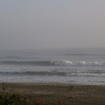 今朝の波